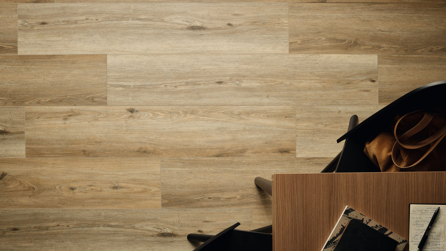 Rigio Rigid Core Vinyl Flooring Oak Bore (8 Pack)