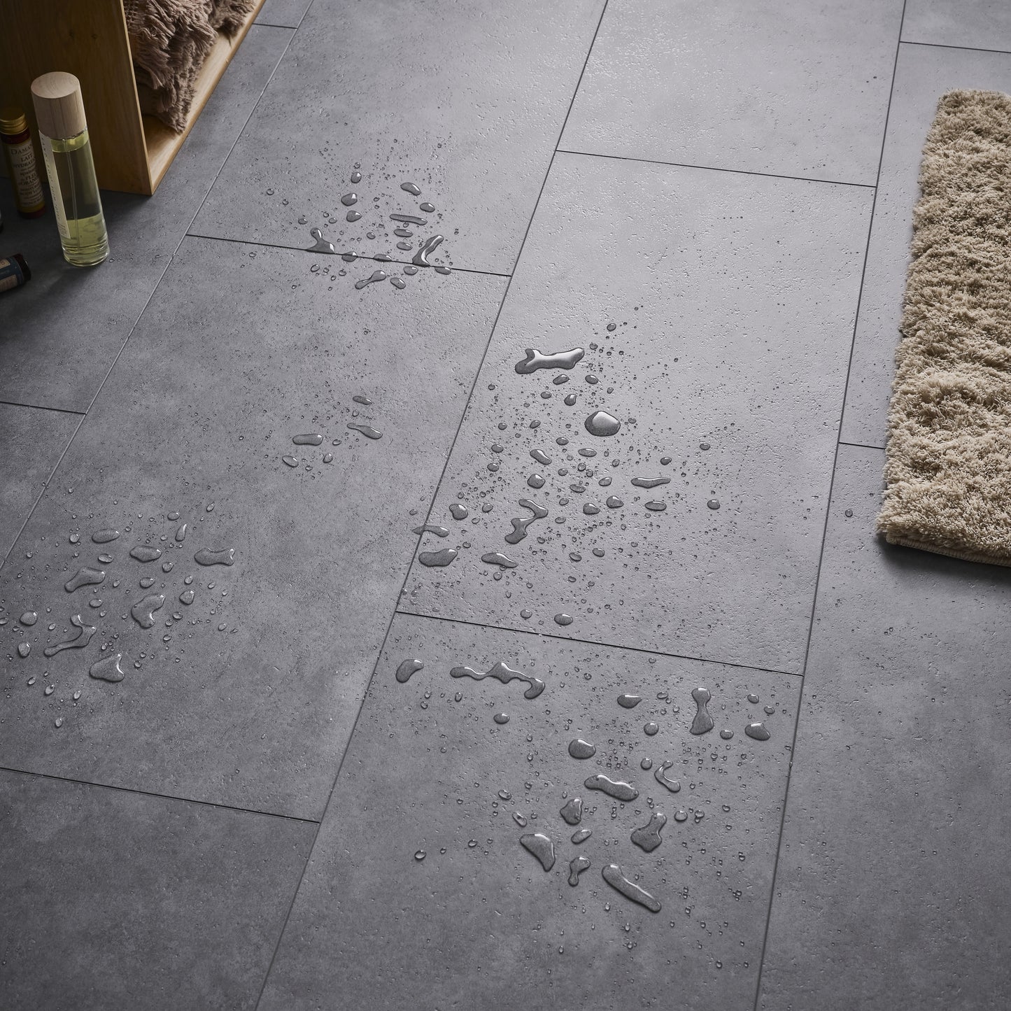 Rigio Rigid Core Vinyl Flooring Concrete Dark (10 Pack)