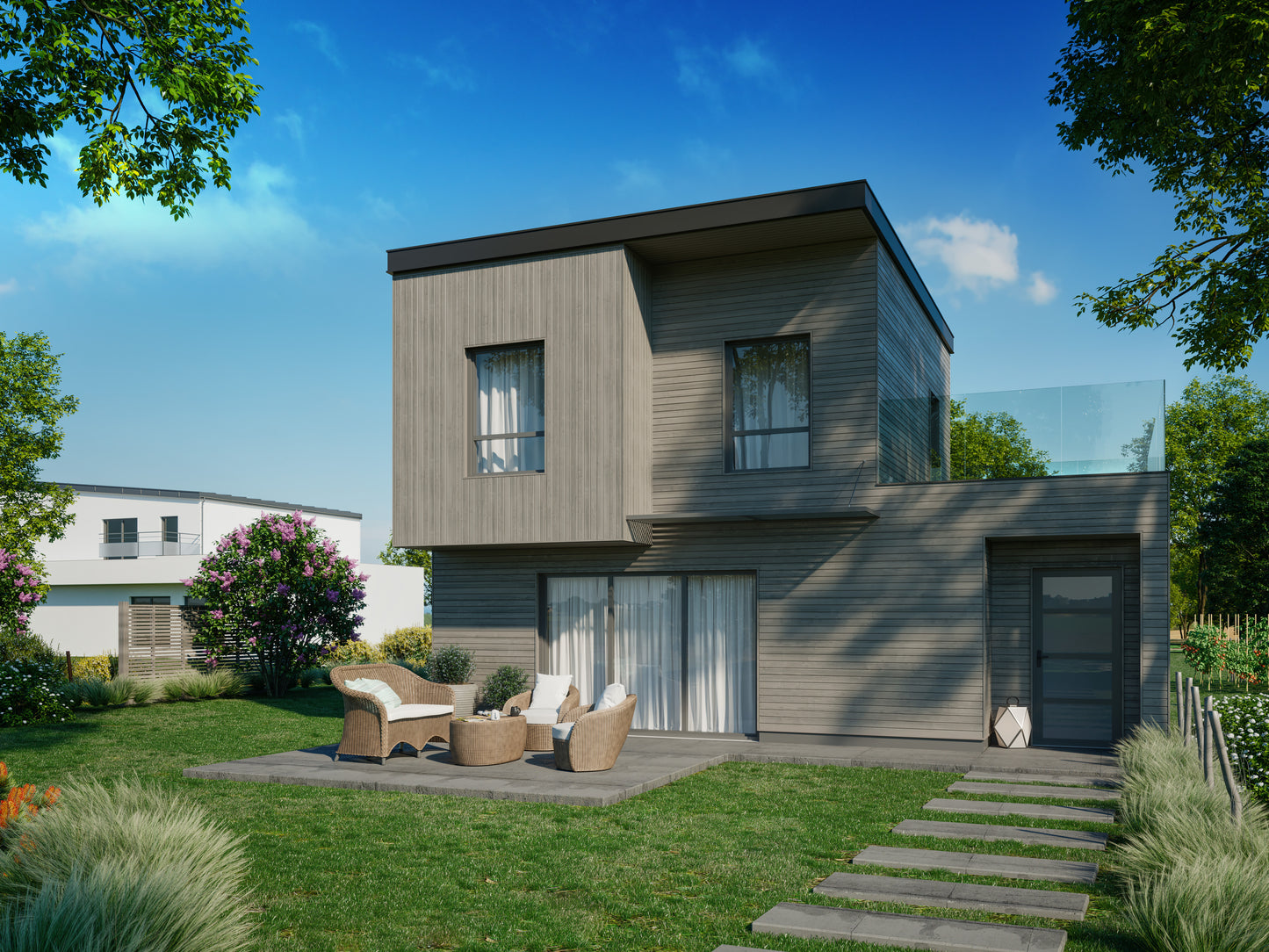 Exterior cladding panels
