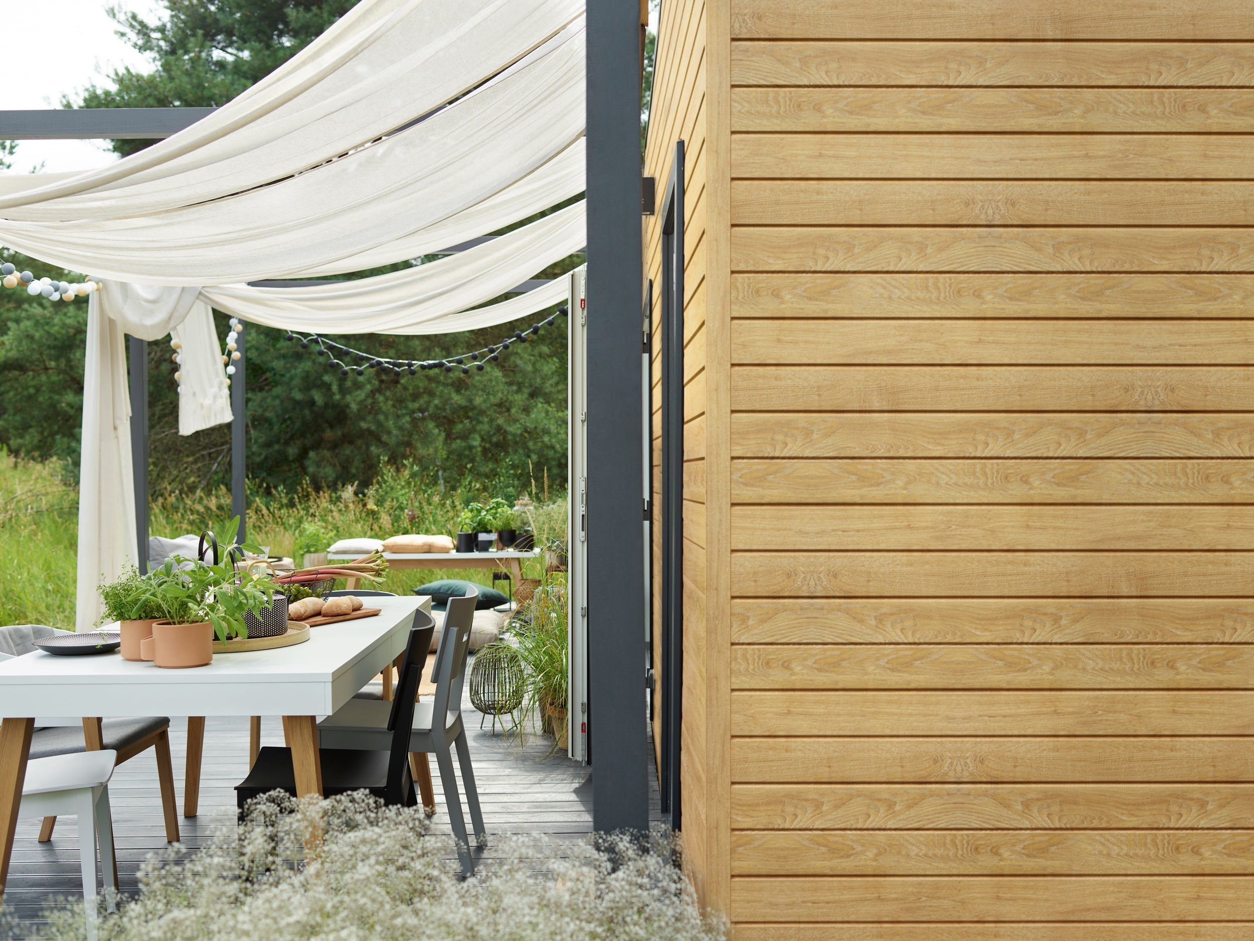 Exterior wall panel cladding - malt oak 