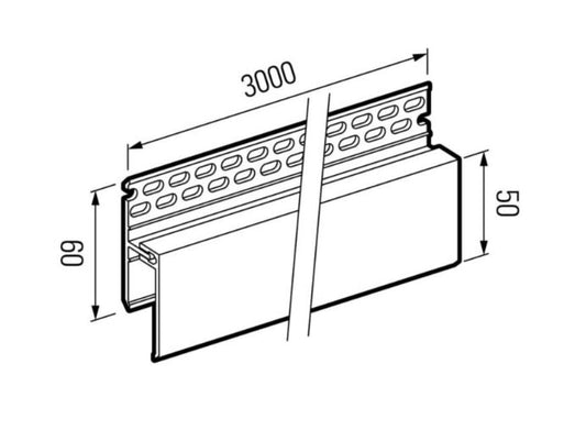 Cladding 2-Part Vent Trim (3m)