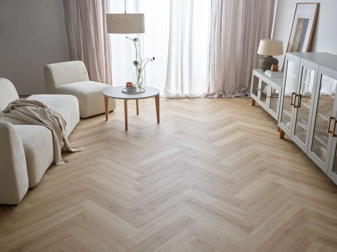 Rega Herringbone Vinyl Flooring Michigan Oak (16 Pack)