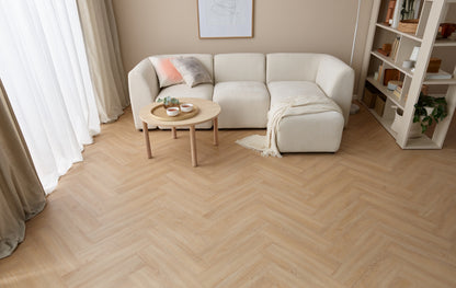 Rega Herringbone Vinyl Flooring Kansas Oak (16 Pack)