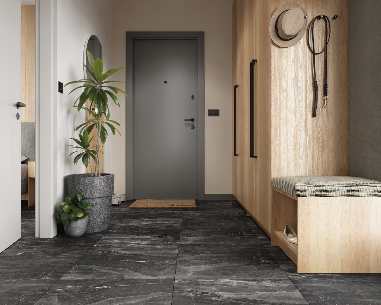 Vilo SPC Flooring Dark Stone (4 Pack)
