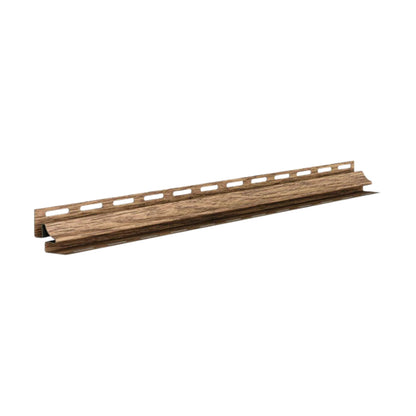 Internal corner trim for vilo Fronto cladding boards in colour honey oak.