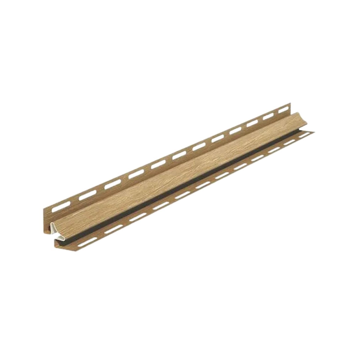 Internal corner trim for vilo Fronto cladding boards in colour oak.