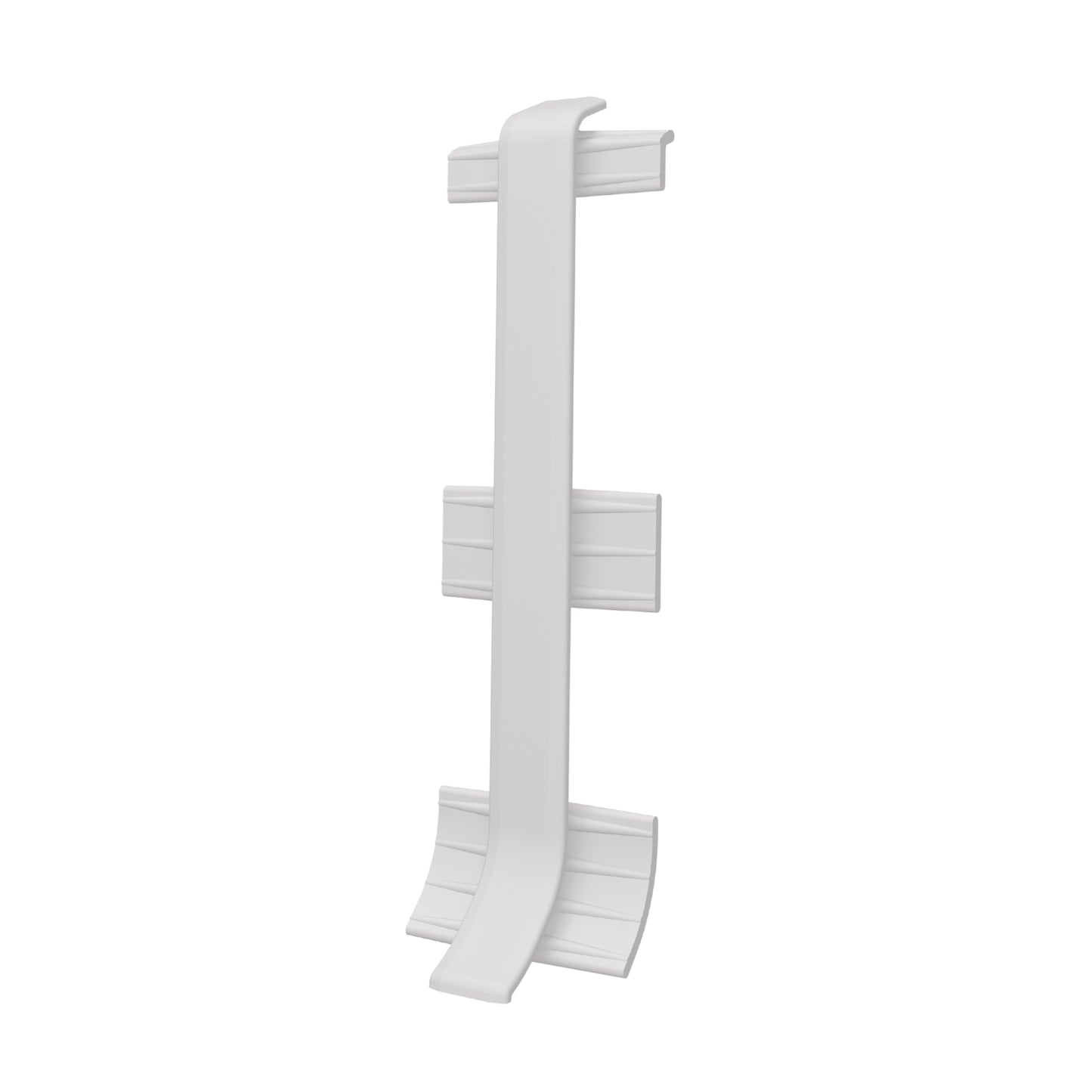 Connector piece for the Linela skirting board in light grey
