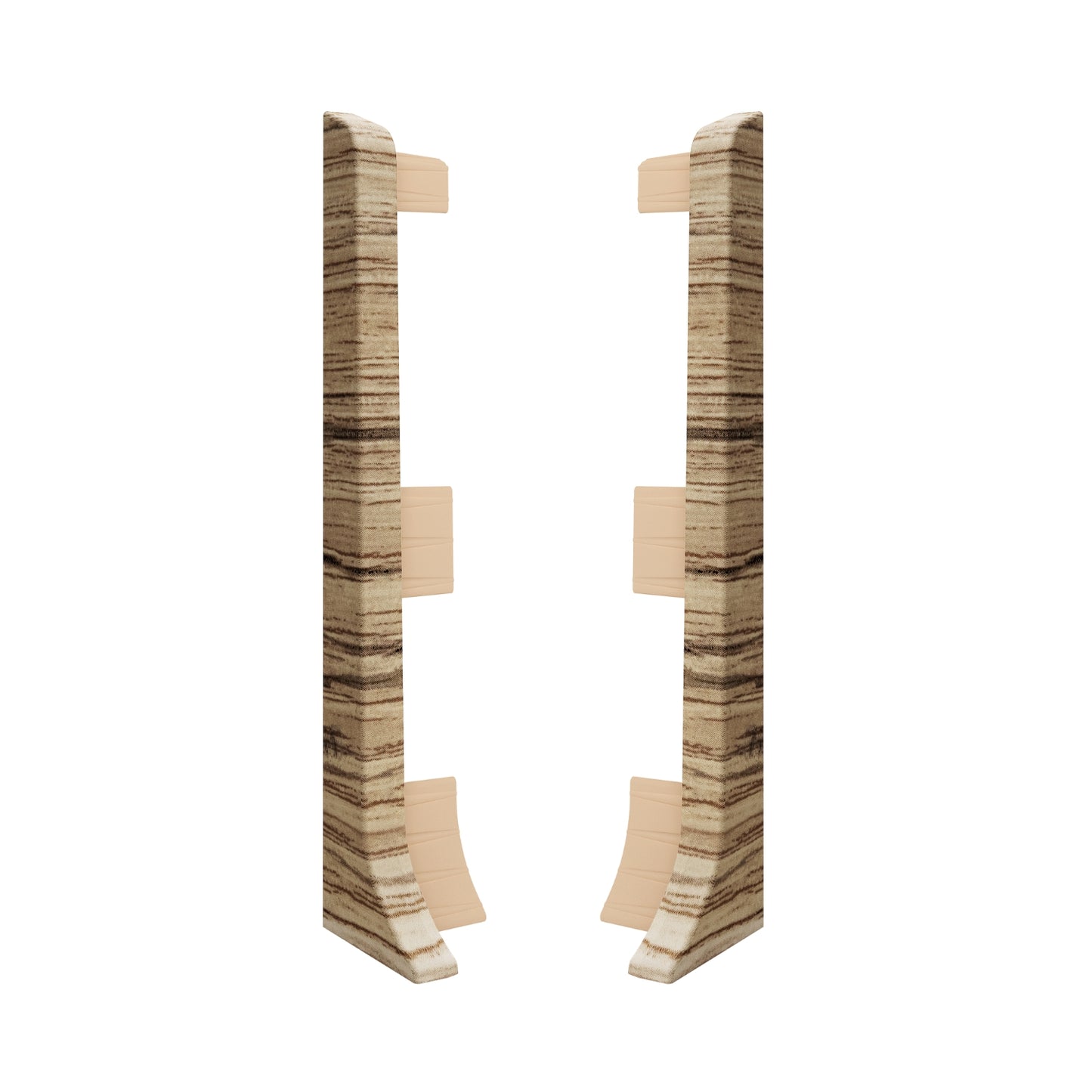 End caps for the Linela skirting board in oak wellington