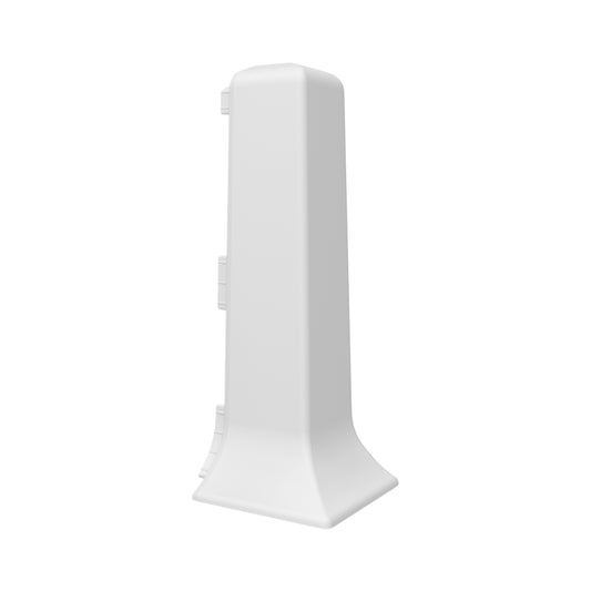 External corner for the Linela skirting board in white