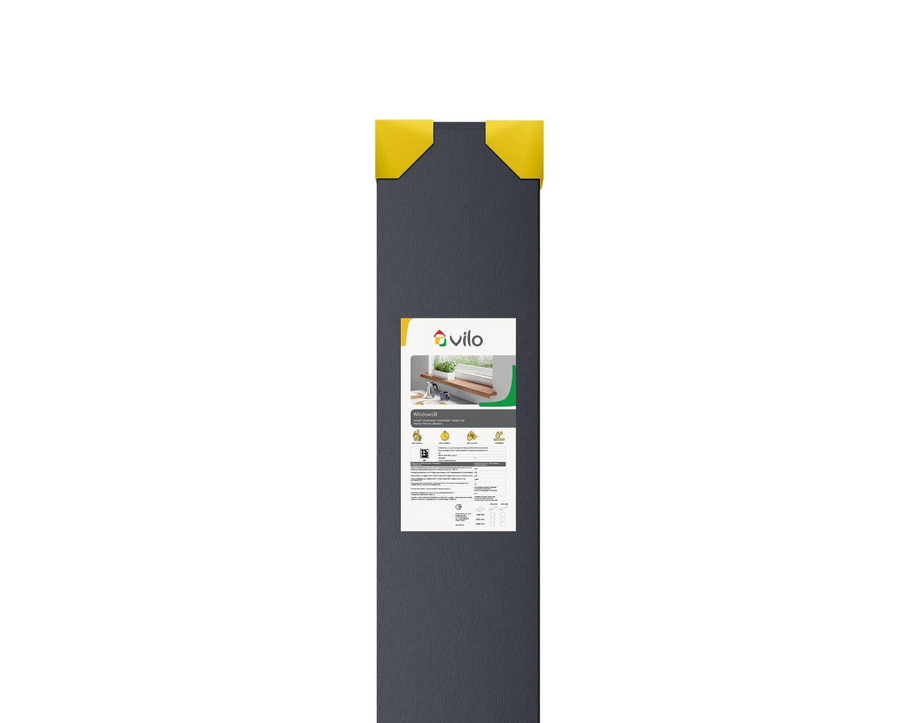 Vilo Anthracite Chamber Windowsill 25cm