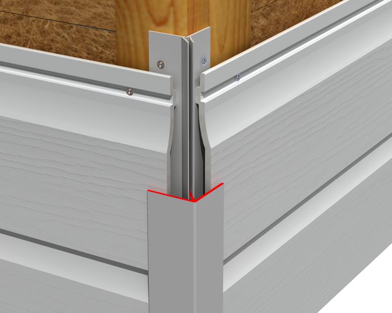 Metsec Cladding Rails Internal Corner Cladding Internal/External 2-Part Corner – Designer Building Products