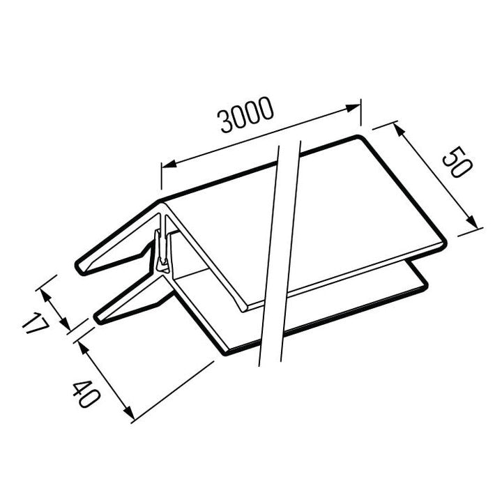 Cladding Internal/External 2-Part Corner