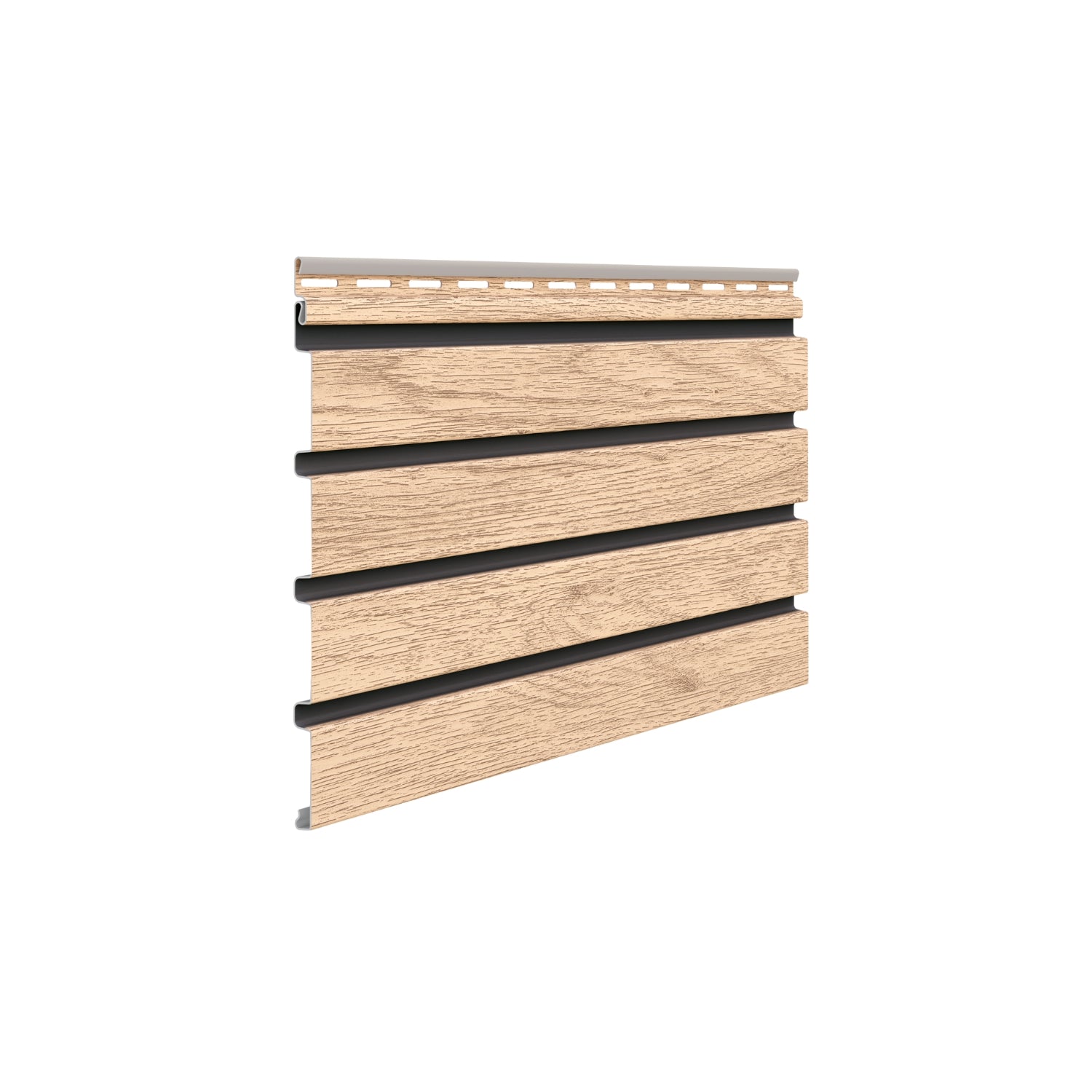 Vilo Fronto V-Black Light Oak Cladding Panel – Designer Building Products
