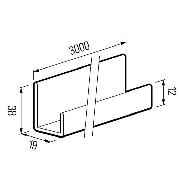 Cladding Universal Trim (3m) – Designer Building Products